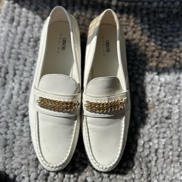 ASOS Gold Chain Loafers - Picture 1 of 7